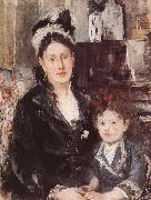 Berthe Morisot The Madam and her dauthter USA oil painting artist